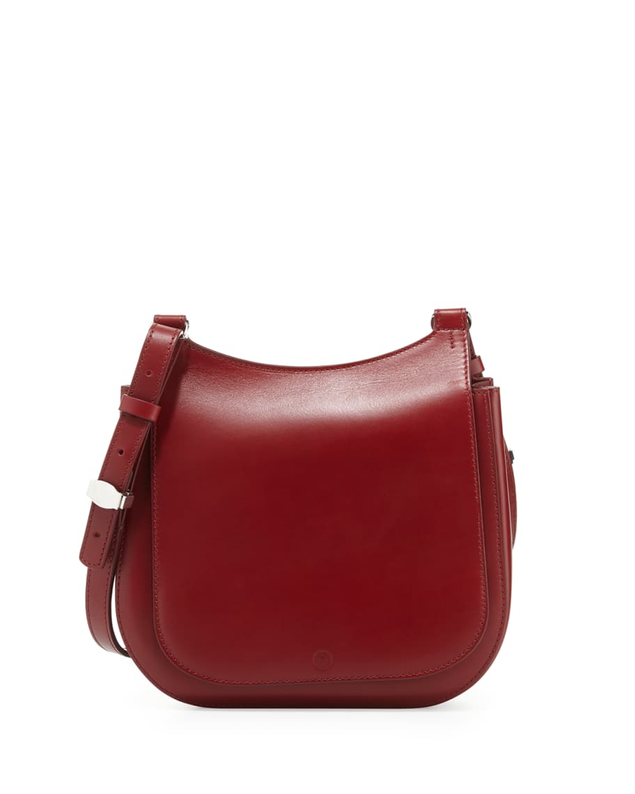 THE ROW Leather Hunting 9 Shoulder Bag, Brick | Neiman Marcus