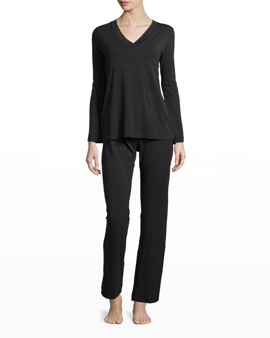 Hanro Champagne Pajama Set | Neiman Marcus