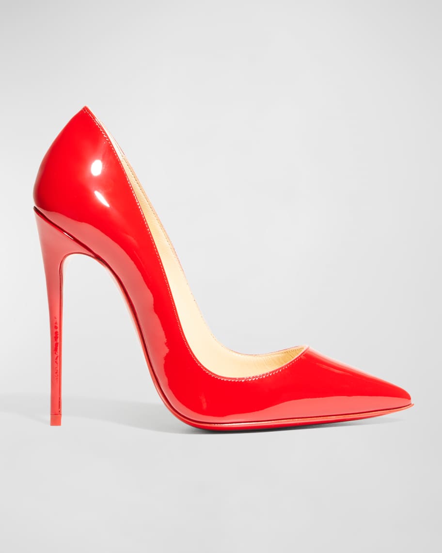 Christian Louboutin So Kate Patent Pointed-Toe Red Sole Pump | Neiman ...