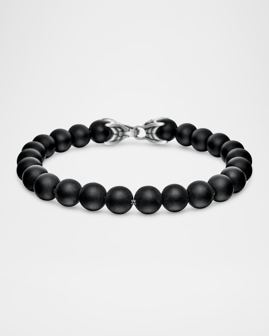 David Yurman Men's Spiritual Beads Bracelet with Silver, 8mm | Neiman ...