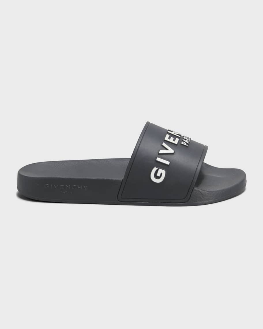Givenchy Logo Rubber Sandal Slide | Neiman Marcus