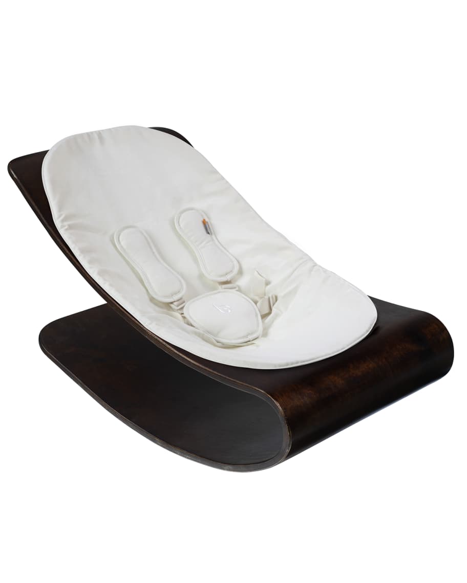bloom Coco Stylewood Baby Lounger, Cappuccino/White Neiman Marcus