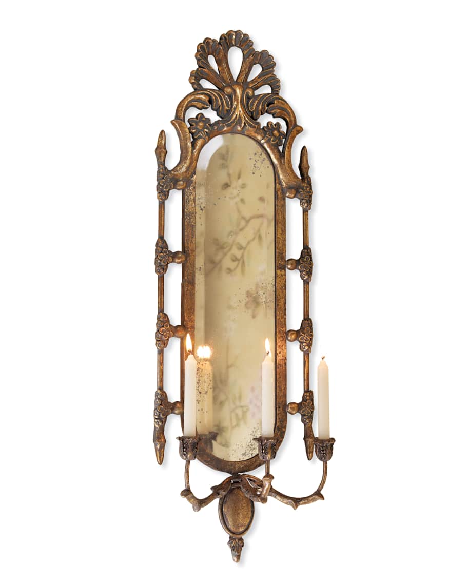 Mirrored candle new arrivals sconces