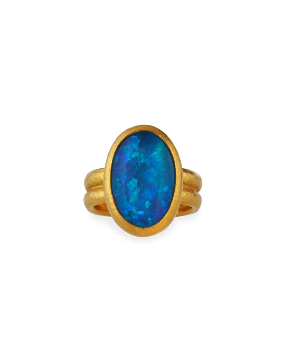 Gurhan One-of-a-Kind 24K Gold Opal Ring Neiman Marcus