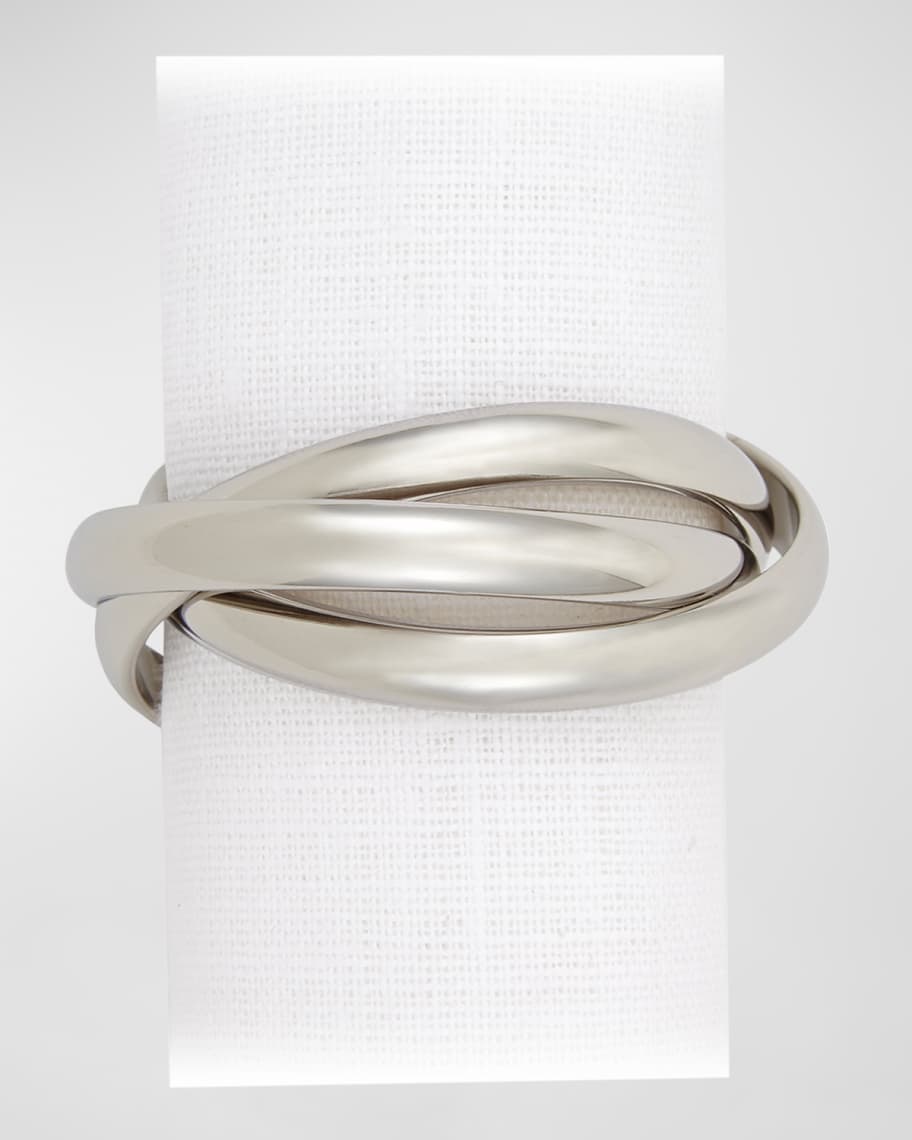 L'Objet Three Ring Napkin Jewels, Set of 8