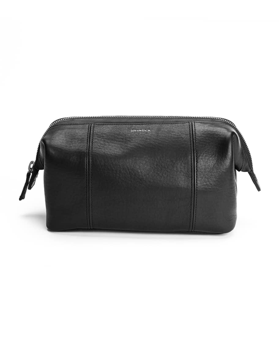 Shinola Men's Frame Leather Travel Kit | Neiman Marcus