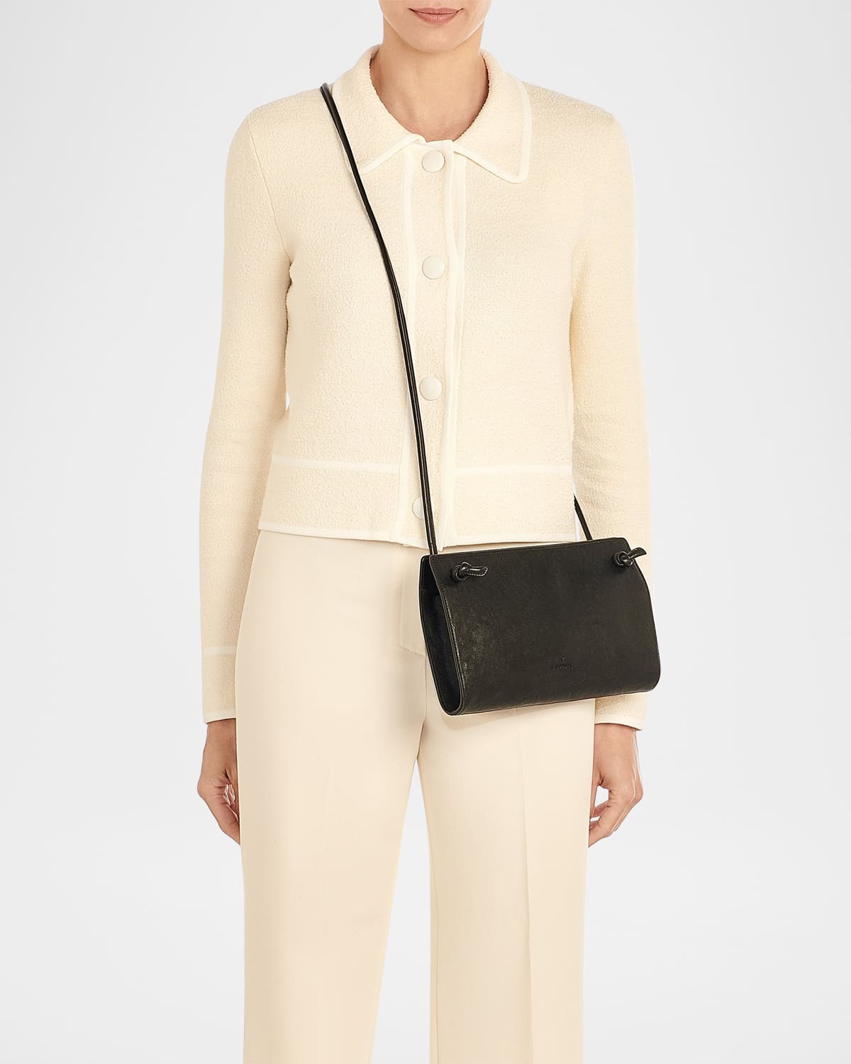 Il Bisonte Snodo Zip Leather Crossbody Bag | Neiman Marcus Il Bisonte Snodo Zip Leather Crossbody Bag