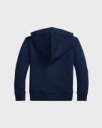 Image 2 of 2: Ralph Lauren Childrenswear Boy's Knitted Fleece Hoodie, Size 2-7