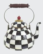 Image 1 of 9: MacKenzie-Childs Courtly Check Two-Quart Tea Kettle