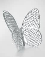 Image 1 of 2: Baccarat 2.5" Lucky Crystal Clear Diamante Butterfly