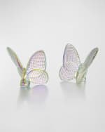 Image 1 of 2: Baccarat 2.5" Lucky Crystal Iridescent Diamante Butterfly
