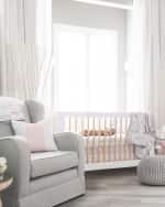 Image 4 of 4: Oilo Studio Fawn Jersey Standard Crib Sheet, 2 Pack