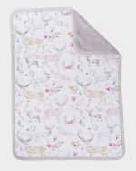 Image 2 of 4: Oilo Studio Fawn Jersey Cuddle Blanket