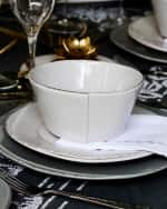 Image 2 of 3: Vietri Lastra Stacking Cereal Bowl, Light Gray