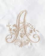 Image 2 of 2: Boutross Imports Initial Monogrammed Dinner Napkins, Set of 4