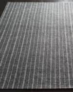 Image 2 of 3: Lauren Ralph Lauren Miles Charcoal Stripe Flat Weave Rug, 8' x 10'