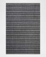 Image 1 of 2: Lauren Ralph Lauren Miles Charcoal Stripe Flat Weave Rug, 9' x 12'