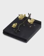 Image 1 of 2: Michael Aram Gold Orchid Dinner Napkin Holder