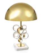 Image 1 of 2: Jonathan Adler Globo Clear Table Lamp