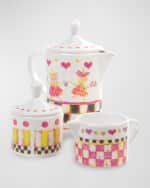 Image 4 of 6: MacKenzie-Childs Tea Party Tea Set