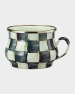 Image 1 of 3: MacKenzie-Childs Courtly Check 10-oz. Enamel Teacup