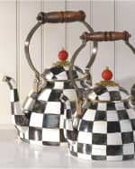 Image 4 of 9: MacKenzie-Childs Courtly Check Two-Quart Tea Kettle