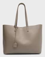 Image 1 of 6: Saint Laurent Shopping Bag East-West Tote in Smooth Leather