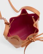 Image 5 of 6: Mansur Gavriel Mini Mini Vegetable-Tanned Leather Bucket Bag