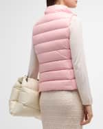Image 4 of 6: Moncler Ghany Shiny Quilted Puffer Vest