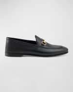 Image 1 of 4: Gucci Brixton Leather Horsebit Loafers