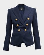 Image 1 of 6: Balmain Classic Double-Breasted Blazer