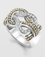 Image 1 of 5: LAGOS Large Newport Diamond Knot Ring, Size 7