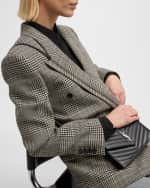 Image 2 of 6: Saint Laurent YSL Monogram Small Wallet on Chain in Grained Leather