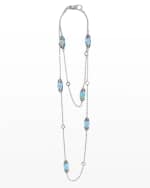 Image 1 of 2: LAGOS Caviar Color White Topaz Station Necklace