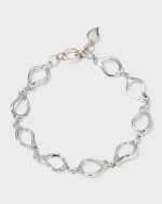 Image 1 of 4: Tamara Comolli Signature 18k White Gold Link Bracelet with Diamonds