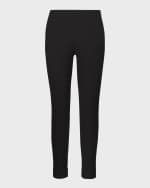 Image 2 of 5: Ralph Lauren Collection Annie Cropped Wool Crepe Pants, Black