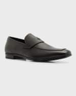 Image 5 of 6: Prada Saffiano Leather Penny Loafer