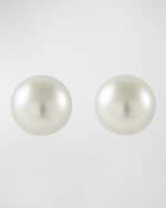 Image 4 of 5: LAGOS Luna Sterling Silver Pearl 8mm Stud Earrings