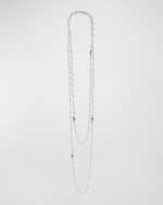Image 4 of 5: LAGOS Luna Pearl Necklace with Sterling Silver, 36"