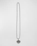 Image 3 of 5: LAGOS Caviar Beaded Heart Pendant Necklace, 35"L