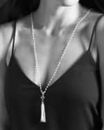 Image 2 of 5: LAGOS Luna Pearl-Tassel Necklace