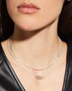 Image 5 of 5: LAGOS Silver Soiree Fluted & Caviar Station Necklace, 32"