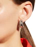 Image 5 of 5: LAGOS Signature Caviar Huggie Earrings