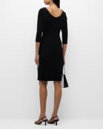 Image 3 of 6: Theory Varetta Admiral Crepe Sheath Dress