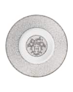 Image 3 of 3: Hermes Mosaique Au 24 Platinum Coffee Cup and Saucer Set