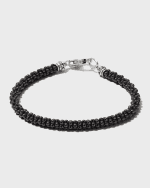 Image 1 of 5: LAGOS Ceramic Black Caviar Beaded Bracelet, Size Medium