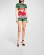 Image 2 of 5: Valentino Garavani Rockstud Double Espadrille Wedge Sandals