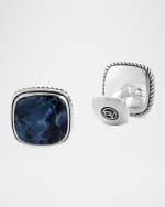 Image 4 of 5: David Yurman Men's Exotic Stone Cuff Links with Gemstones in Silver, 18mm