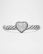 Image 1 of 5: David Yurman Petite Pave Heart Ring with Diamonds
