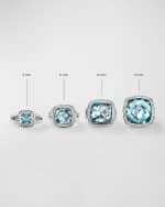 Image 5 of 5: David Yurman Petite Albion Ring with Gemstone and Diamonds in Silver, 7mm